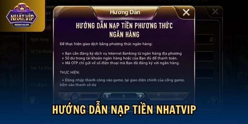 huong dan nap tien nhatvip Hướng dẫn nạp tiền Nhatvip