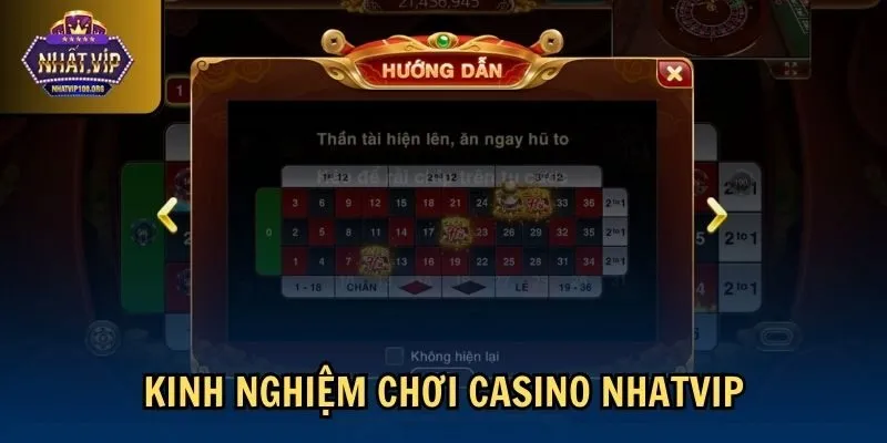 kinh nghiem casino nhatvip Kinh nghiệm chơi casino Nhatvip