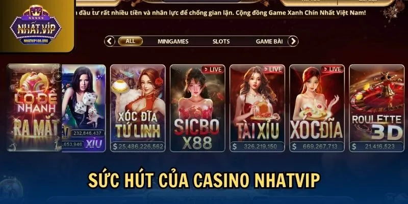 suc hut casino nhatvip Sức hút của casino Nhatvip