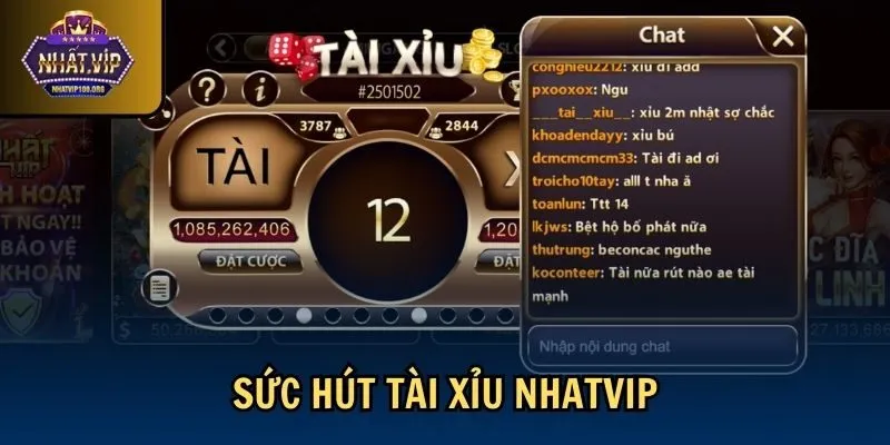 suc hut tai xiu nhatvip Sức hút Tài Xỉu Nhatvip
